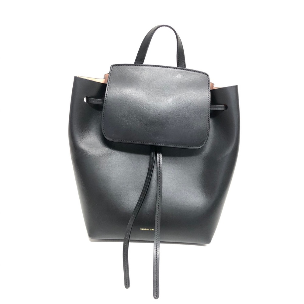 Mansur Gavriel Mini Leather Drawstring Backpack - image 1